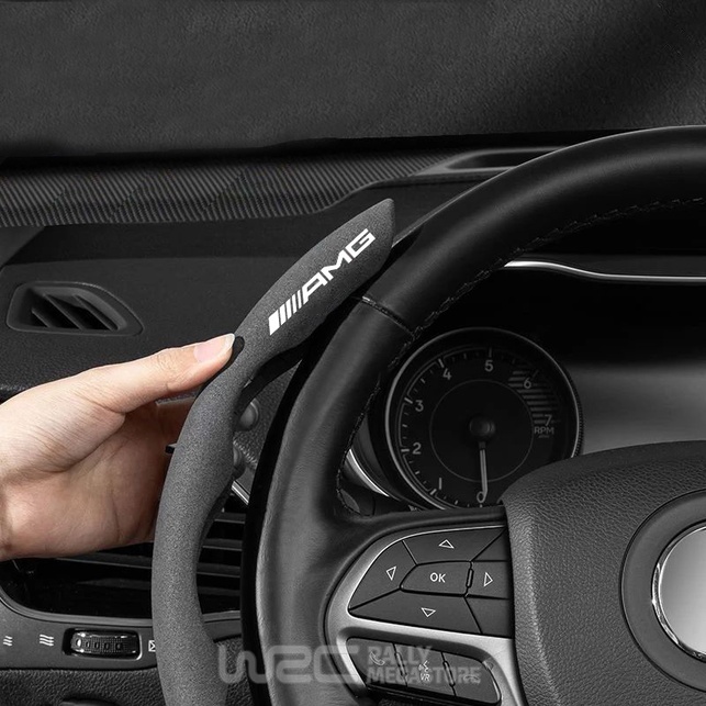 COUVRE VOLANT NOIR POUR VOITURE MERCEDES AMG